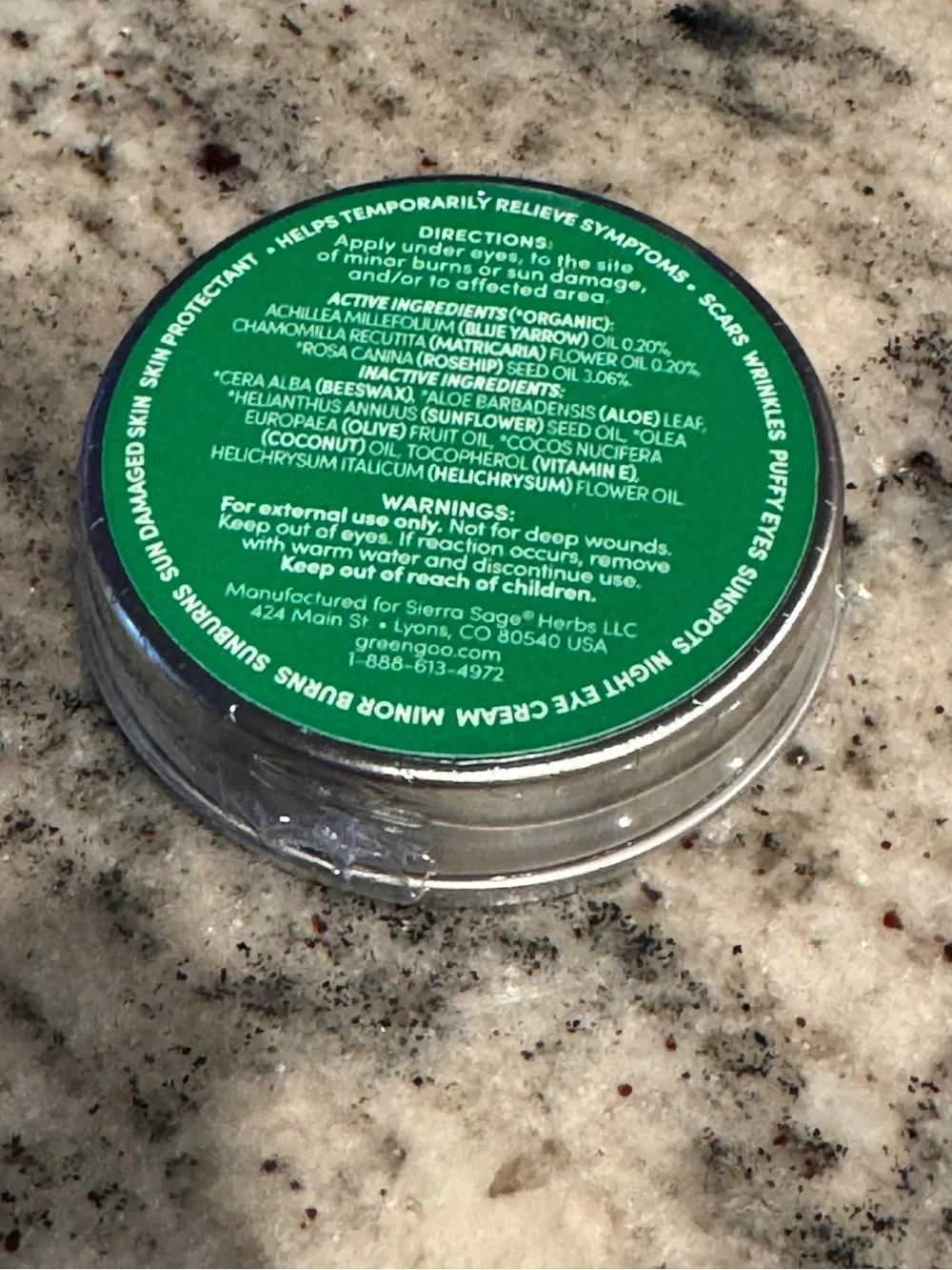 Skin Repair Salve – Green
